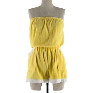90s terry cloth swim cover romper NWT deadstock 1990s vintage